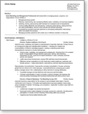 Example resume Mid-level to Seasoned Professional; Multiple Employers