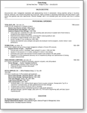 Example resume Mid-level to Seasoned Professional; Multiple Employers, Single Page