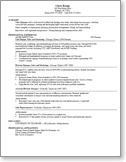 Example resume Mid-level Professional; Single Employer; Single Page Resume