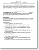 Example resume Seasoned Professional; Single Employer